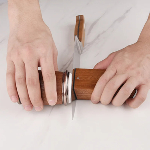 Affûteur de couteaux à roulettes Affûteur de tambour facile Couteau magnétique Outil tranchant rapide Couteau de cuisine Offre un affûtage à 15 et 20 degrés - Product Image 5