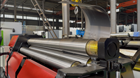 Rouleaux de cintrage de plaque hydraulique de laminoir CNC de haute qualité 4000mm pour l'acier au carbone pour le traitement des tuyaux et des barres d'acier