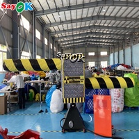 Jeu de sport en plein air Taureau équitation mécanique gonflable géant gonflable fou rodéo jeux de rebond pour les enfants