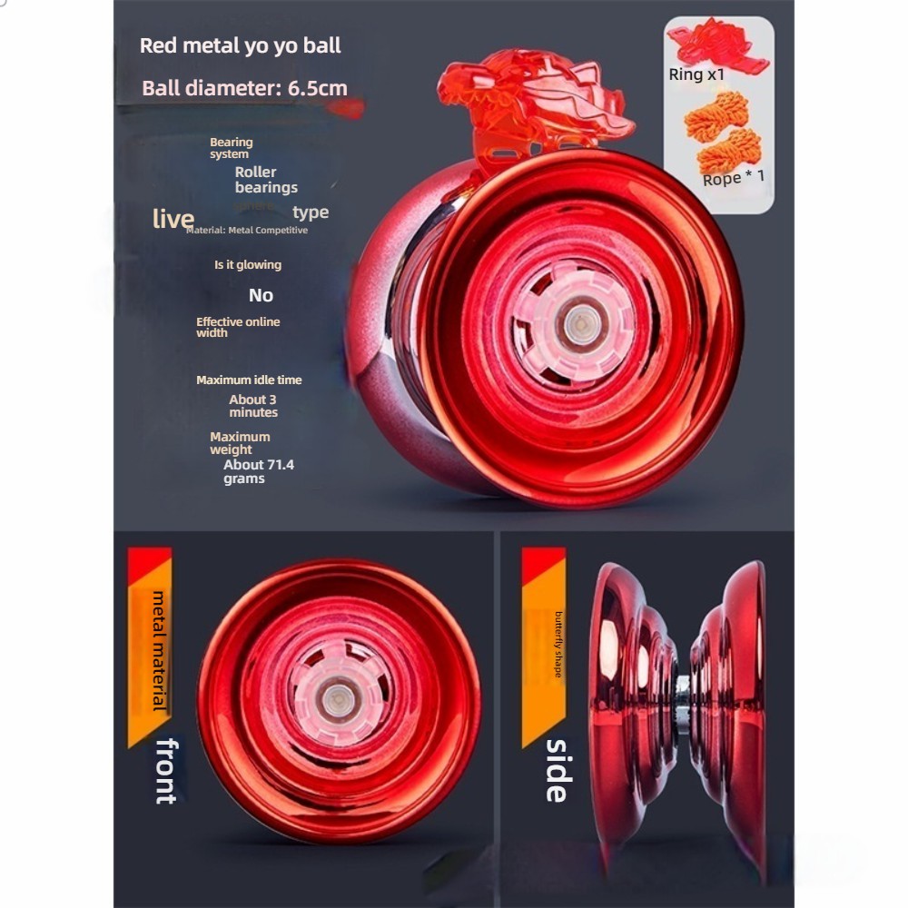Yo-Yo lesté en alliage amélioré en sac [Blazing Red]