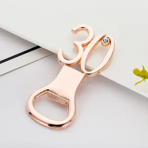 30th Rose Gold Tùy Chỉnh Mở Chai Cho Bữa Tiệc Sinh Nhật Ủng Hộ Quà Tặng Trang Trí Sinh Nhật Chúc Mừng 30th Quà Lưu Niệm Cho Khách