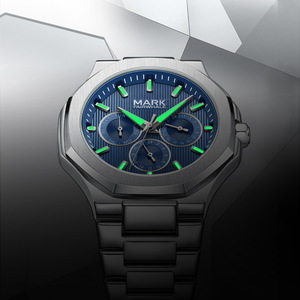 Mark Fairwhale5890 Fashions Montre à quartz lumineuse papillon Imperméable pour hommes - Product Image 2