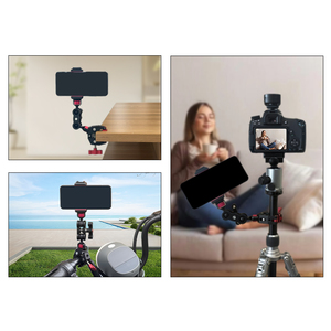 Kẹp đa năng bằng hợp kim nhôm cố định cho máy ảnh, điện thoại, giá đỡ ống kính, kẹp chữ C, cần xoay đa năng tương thích với giá đỡ <span class=keywords><strong>GoPro</strong></span> - Product Image 4