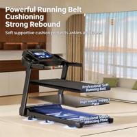 Caminadora Eléctrica Compacta Plegable Sin Necesidad de Ensamblaje, Cinta de Correr Ancha y Confortable, Programas de Entrenamiento Inteligentes, Motor Silencioso, Ideal para Espacios Pequeños en el Hogar