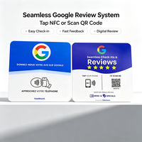 Carte NFC Google Review avec impression personnalisée, carte promotionnelle avec code QR pour laisser des commentaires pour les restaurants, salons, hôtels