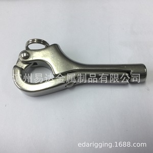 Anillo de elevación industrial de acero inoxidable Eda 316 con gancho de cuello de cisne y liberación por palanca M6 M8 M10 - Product Image 3