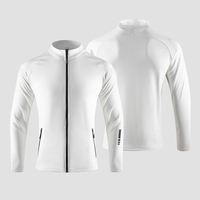 Vêtements d'équitation à séchage rapide avec logo personnalisé, sous-vêtements respirants pour cavalier, haut à manches longues pour homme avec fermeture éclair