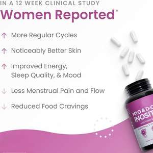 Cápsulas de D-Chiro Inositol de Marca Propia con Ácido Fólico y Vitaminas para Mujeres y Adultos - Apoyo para la Energía y la Memoria - Product Image 5