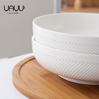FENN haute qualité écologique en porcelaine chinoise dîner pâtes bol ensemble blanc nouilles soupe bol pour la maison cuisine Durable en céramique
