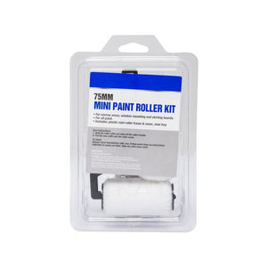Rodillo de esquina 3 "Mini Kit de pintura Trim Brush Roller Rodillo de pintura Juego de 4 piezas con cubierta <span class=keywords><strong>para</strong></span> el trabajo de pintura DIY en casa - Product Image 3