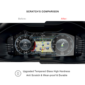 Protector de Pantalla de Vidrio Templado con Dureza 9H para el Panel de Instrumentos LCD del Automóvil, para <span class=keywords><strong>Skoda</strong></span> Octavia/Kodiaq/Superb/Karoq/<span class=keywords><strong>Kamiq</strong></span> 10.25 GPS - Product Image 5