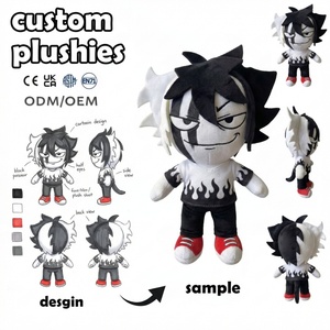 Peluches personnalisées avec logo, fabricant de jouets en peluche, peluche garçon elfe sur mesure, manteau beige, pull, visage tacheté, poupée en peluche - Product Image 3