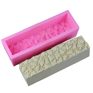 Moule à savon en silicone 3D de qualité alimentaire, motif fleur, 25,5*6*6,5 cm, extra épais, amovible, écologique, pour micro-ondes, outils à gâteau - Product Image 1