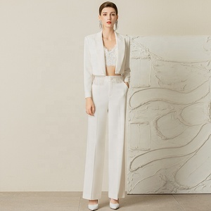 AISION Mulheres Roupas Do Clube 2023 2024 Mais Recentes <span class=keywords><strong>Blazer</strong></span> Designs Senhoras Top Colheita Branca Sexy para o Casamento - Product Image 4