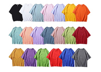 T-shirts Coréens Vintage Personnalisés pour Femmes en Gros, 100% Coton, Col Rond, Coupe Oversize, Unis avec Motifs Imprimés Uniques