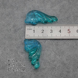 Manufacturer Wholesale New Product Diy Handmade Hair Crown Jewelry Material Czech Glaze Two-color Wing <b>Crystal</b> <b>Accessories</b> - Product Image 5