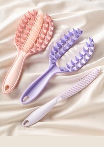 Two in One Long Handle Hair Washing Brush Dual-Use Scalp Meridian Massage Comb Dry for Wet Hair <b>Tool</b> for Home Use Shampoo Brush - Product Image 3