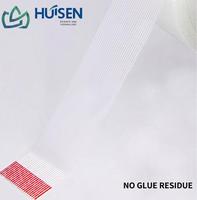 Ruban adhésif en tissu de verre simple face sans résidu, en PET, avec adhésif en caoutchouc pour fixation de plaques d'acier électriques 8934