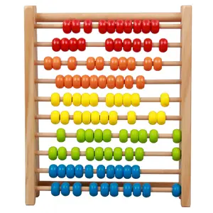 Soporte de cálculo de arcoíris de madera para niños, ayuda educativa para enseñanza de aritmética y matemáticas, juguetes educativos