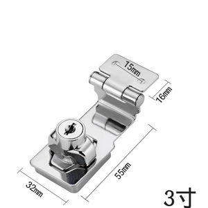 热销批发锁具安全门锁橱柜锁带钥匙搭扣锁 - Product Image 2