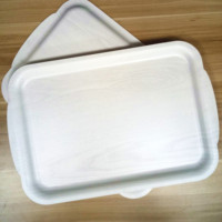 Plateau alimentaire en mélamine japonaise écologique, plateau en bois pour le café, le petit-déjeuner, les hôtels, les restaurants, les bars, les présentations de fruits secs