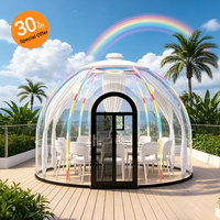 Dôme transparent en polycarbonate pour l'extérieur, maison bulle en PC, tente dôme étanche pour l'observation des étoiles, idéale pour les hôtels, resorts et glamping