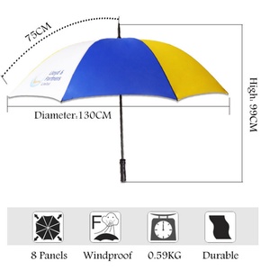 Two Colors 30 Inch Golf Outdoor <b>Umbrella</b> Walking Seat Stick Large Golf <b>Umbrella</b> Oversize <b>Windproof</b> Waterproof - Product Image 6