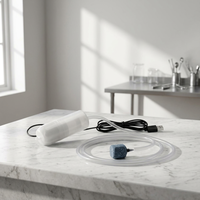 Pompe à air USB 5V 5W ultra silencieuse et écologique avec diffuseur d'air pour aquarium, bassin, hydroponie, usage de bureau et extérieur