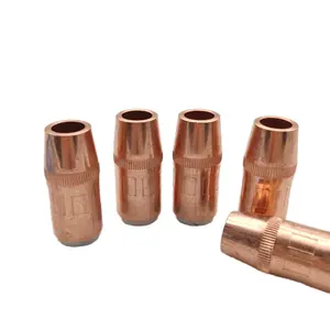 Boquilla de Gas de cobre de alta calidad, consumibles de soldadura de antorcha MIG, boquilla de cobre de 5/8 ''para antorcha de gas MIG