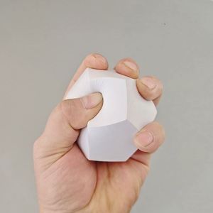 12 Face Dice Shaped for Soft PU Foam Stress <b>Ball</b> with Colorful Print for Kids Play Pressure Relief - Product Image 2