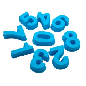 Moldes <span class=keywords><strong>de</strong></span> silicona para decoración <span class=keywords><strong>de</strong></span> pasteles, moldes pequeños <span class=keywords><strong>de</strong></span> 4 pulgadas para pastel con número, gelatina, Chocolate, bandejas para dulces y muffins, 9 piezas - Product Image 3