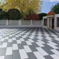 Carreaux de pavé extérieur de haute qualité 18mm 25mm épaisseur anti-dérapant carrelage en porcelaine de couleur rouge