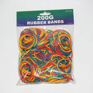 Customized Colorful Natural Durable Anti-aging Industrial Bundling Rubber Band Manufacturer Rubber Band for School Home