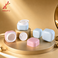 Pot carré en plastique 15g/30g/50g au design populaire pour gel à ongles, idéal pour OEM/ODM, pot de crème UV pour ongles, crème pour le visage, beurre corporel