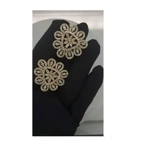 Nueva Colección de Aretes de Diamantes Naturales en Oro Amarillo de 14 Quilates, 7.50 Ct, para Regalo de Novia - Product Image 3