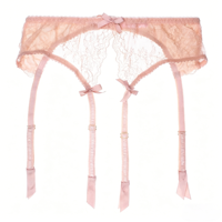 Bretelles de jarretière haut de gamme avec boucles en caoutchouc, boucles métalliques, rubans en soie, accessoires pour bas et chaussettes longues