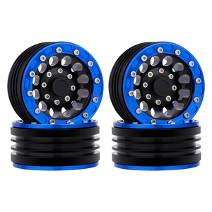 Ruedas de Aluminio con Aros Beadlock de 1.9 Pulgadas, Mecanizadas por CNC, para Autos <span class=keywords><strong>RC</strong></span> 1/10, Traxxa S TRX4 SCX10 <span class=keywords><strong>D90</strong></span>, Piezas de Mejora - Product Image 2