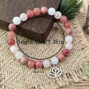 Bracelet naturel en perles de verre colorées, pierre anti-anxiété, service de bijouterie sur mesure pour les grossistes, emballage anti-ternissement - Product Image 3