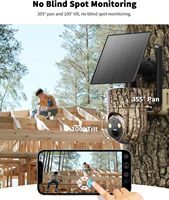 Caméra de chasse solaire 4G AVstart 3MP 2K PTZ camouflage sans fil 850nm/940nm avec alertes intelligentes pour lieux de chasse à distance