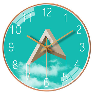 Horloge murale décorative en aluminium de 8 pouces pour la maison - Product Image 6
