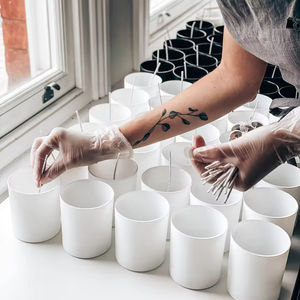 เทียนหอมกลิ่นอโรมาเธอราพี 100% ทำจากขี้ผึ้งถั่วเหลือง พร้อมฝาปิด สั่งทำโลโก้ได้ ขายส่ง - Product Image 6