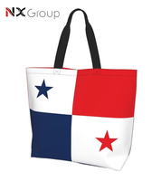 Bolsa de Mano Grande con Diseño de Logotipo Personalizado, Bolsa de Compras Casual, Bolsa de Supermercado Estilo Panamá