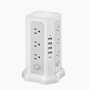 Nhà Máy giá tốt nhất 12 + 4 USB + 1 type-C ổ cắm mở rộng ổ cắm 10A bảo vệ tăng 3m hiệu suất cao chúng tôi Ổ cắm điện Extender - Product Image 1