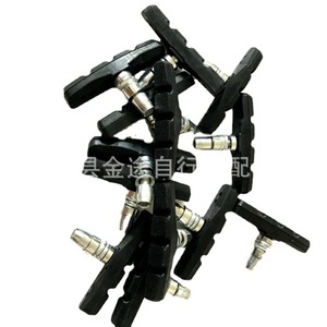 ผ้าเบรกจักรยานเสือภูเขาแบบหนา วัสดุโลหะผสมยาง สีดำ ทนทาน พร้อมสกรู ราคาต่อชิ้น - Product Image 1