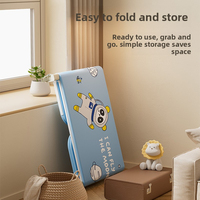 Barandilla de Seguridad Plegable para Cama de Bebé, Material Oxford Ecológico, Altura Ajustable, Portátil para Bebés y Niños Pequeños