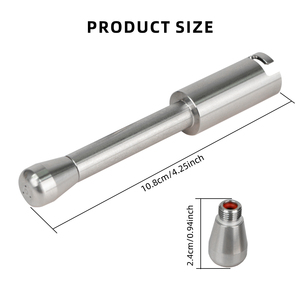 1 ensemble de buses à vapeur en acier inoxydable compatibles avec les modèles Delonghi <span class=keywords><strong>EC685</strong></span>, embout de remplacement pour buse à mousse de lait et buse à vapeur - Product Image 3