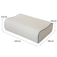 Oreiller de fitness européen et américain en mousse à mémoire de forme pour le soutien du cou, à rebond lent, conception spatiale, double contour, pour la colonne cervicale