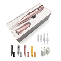 Machine à tatouer permanente sans fil 5 couleurs Dermographe électrique PMU pour microblading des sourcils avec aiguilles à cartouche