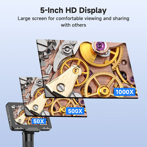 Flex Digital 5-inch Screen 1000X Magnification Flexible Arm for Soldering Electronics Repair Plants PC View LP050-TZ1B LED Light - Product Image 4