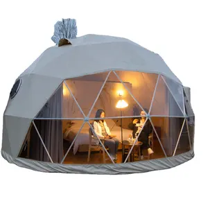 Outdoor Luxury Glamping Tent Hotel Whole Sale Geodesic Igloo Dome Tent Hose Dome House Kit